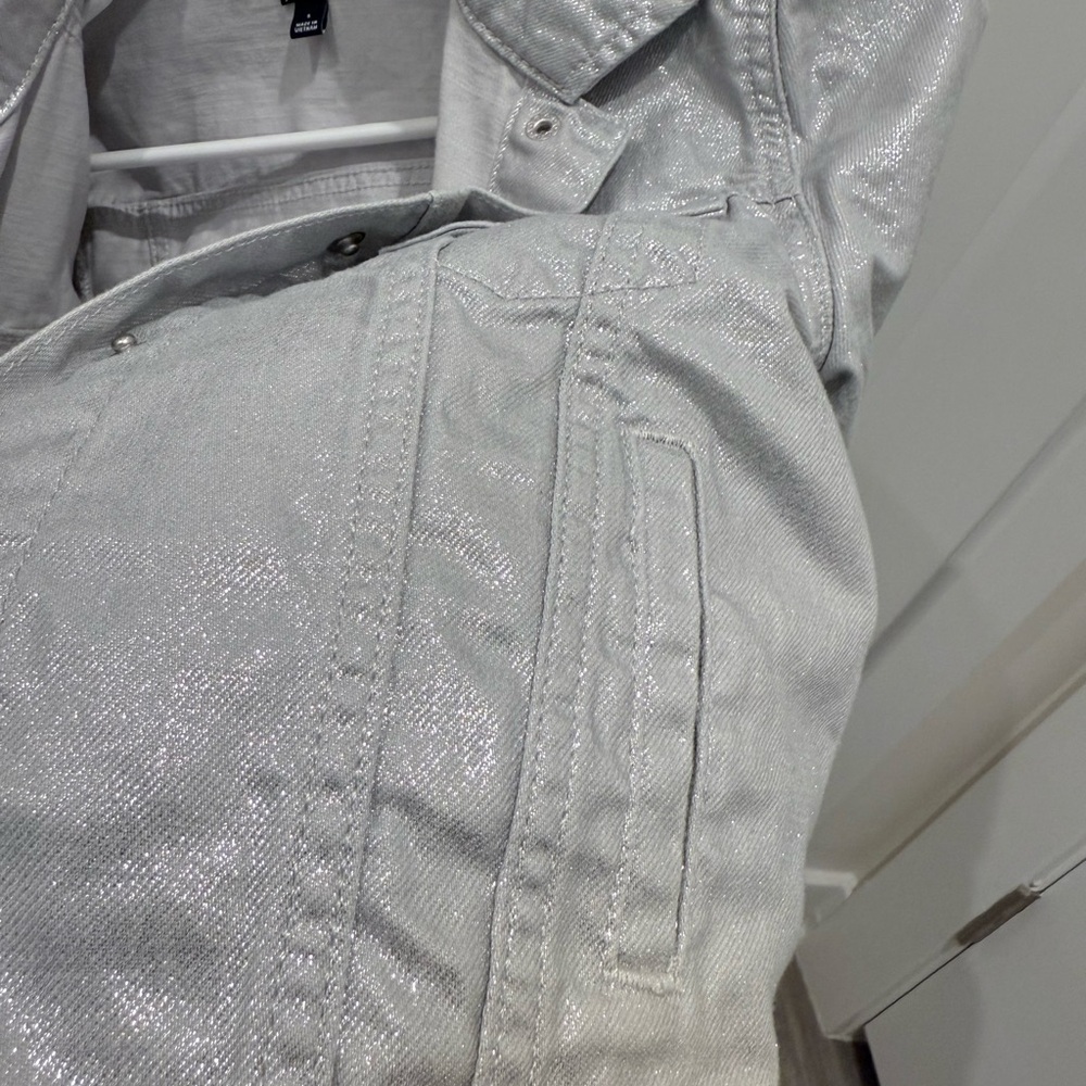 GAP Kids Silver Denim Jacket - Picture 4 of 6